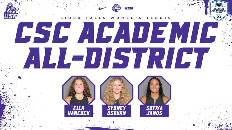 Cougar Tennis Lands Three on CSC Academic All-District Team