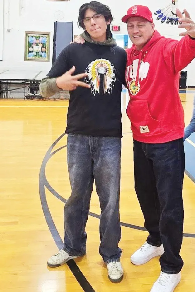 Litefoot inspires Takini School students with message of Leadership and Possibility