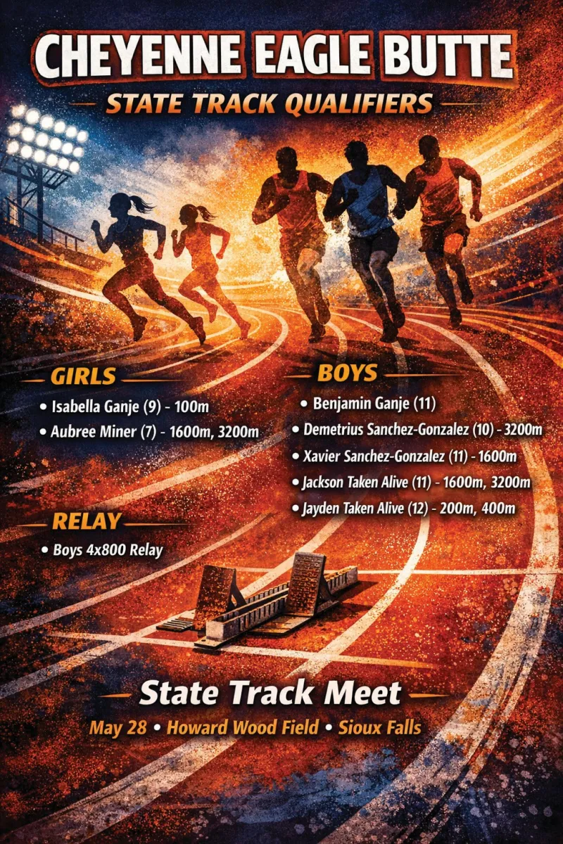 Cheyenne Eagle Butte tunes up for state track