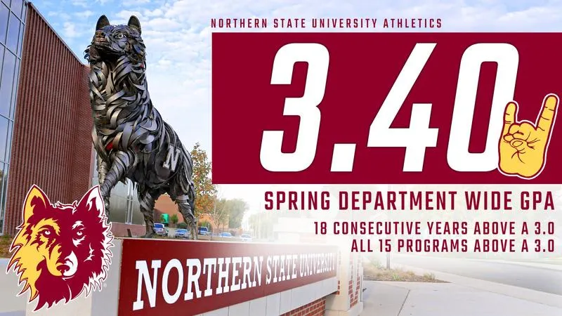 NORTHERN STATE ATHLETICS MARKS 18 STRAIGHT YEARS OF ACADEMIC SUCCESS