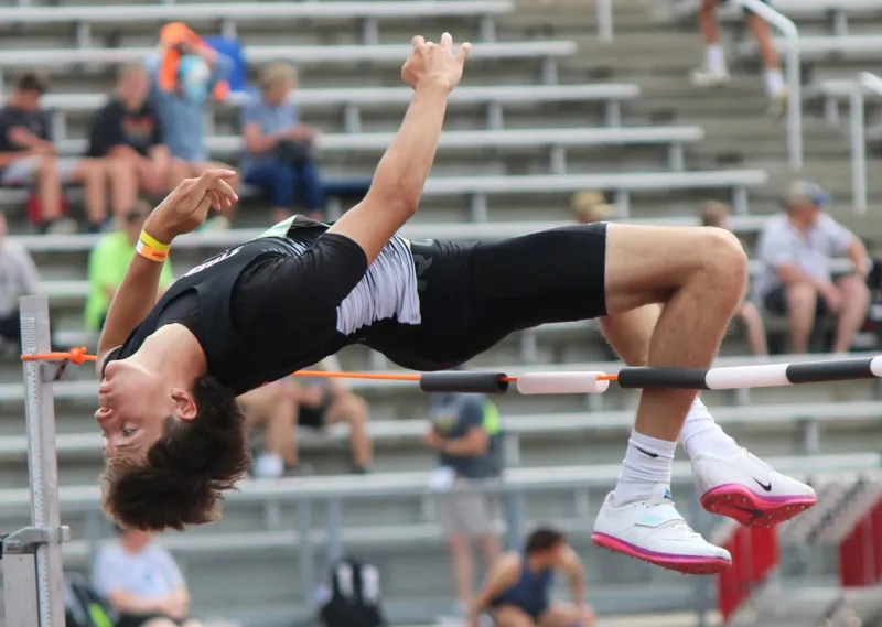 Stambach, Bauer leap to success at state meet