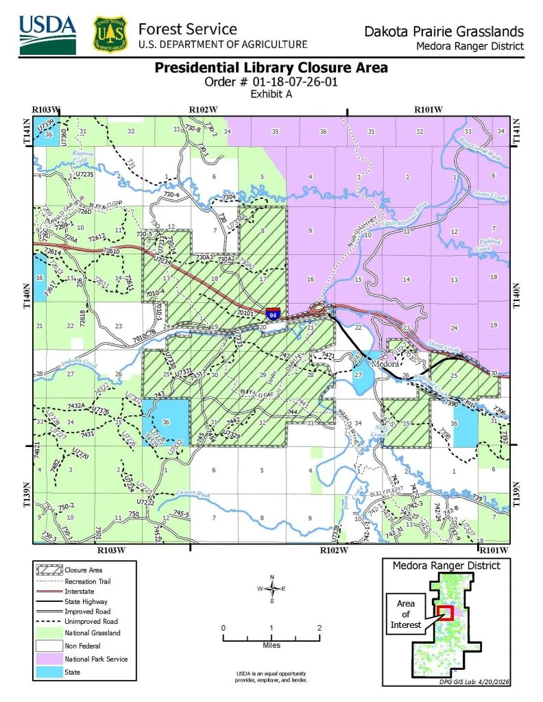 Dakota Prairie Grasslands temporary closure