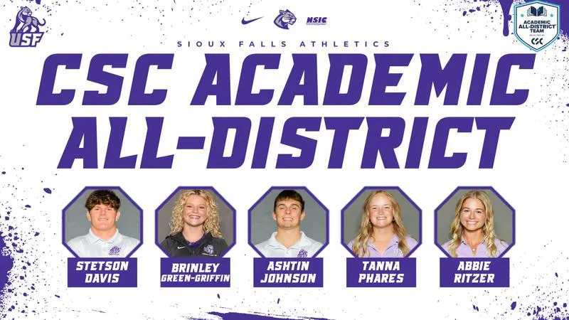 Five Cougars Earn CSC Academic All-District At-Large Honors