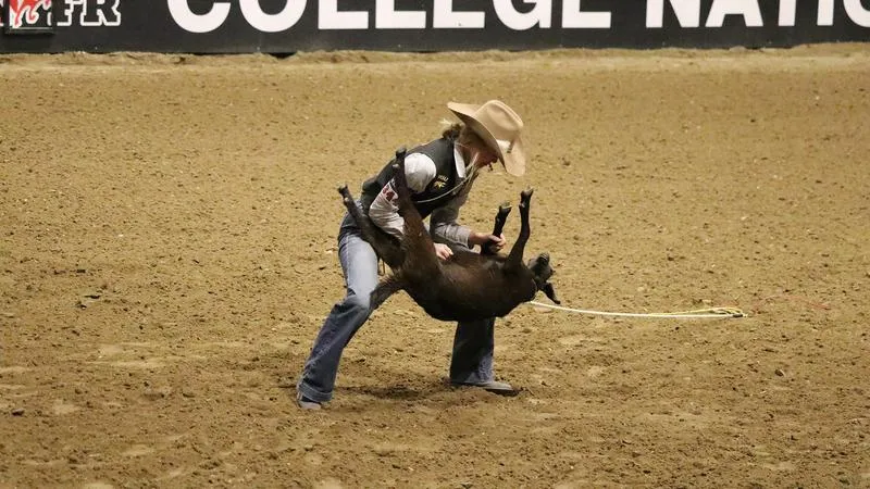Husted Records Ninth Place Goat Tying Finish at CNFR