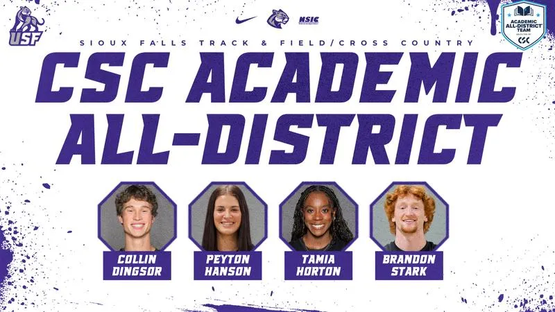 Four Cougars Earn CSC Academic All-District Honors for Excellence in Competition and the Classroom