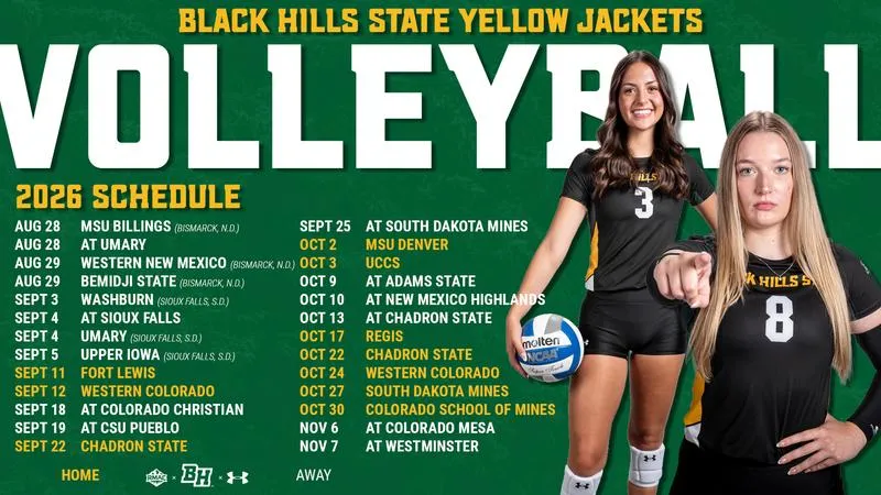 BHSU Volleyball Announces 2026 Schedule