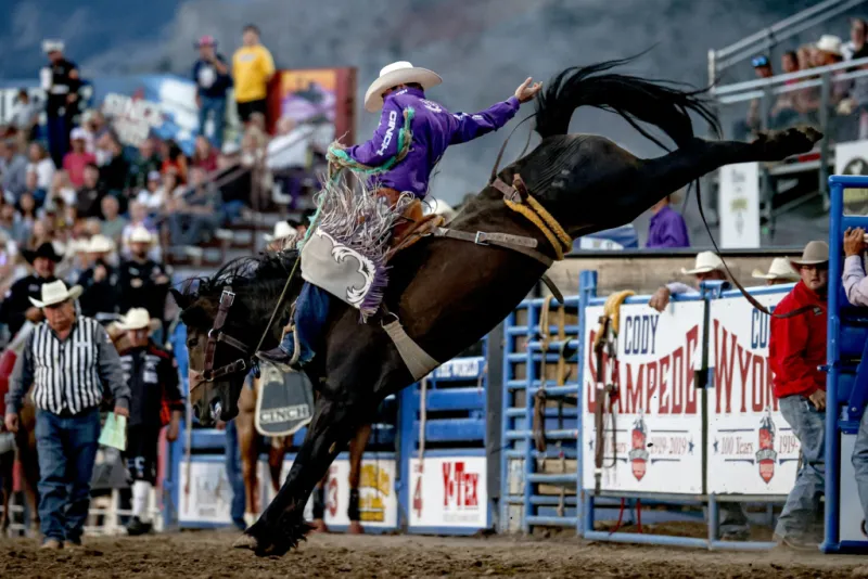 Shorty Garrett wins Cody Stampede Rodeo