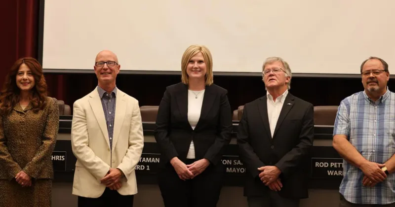 Biberdorf, Seachris, Maher, Roberts and Armstrong sworn in at Rapid City Council meeting