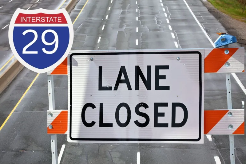Concrete And Asphalt Repairs Closing Lanes On I-29 Soon
