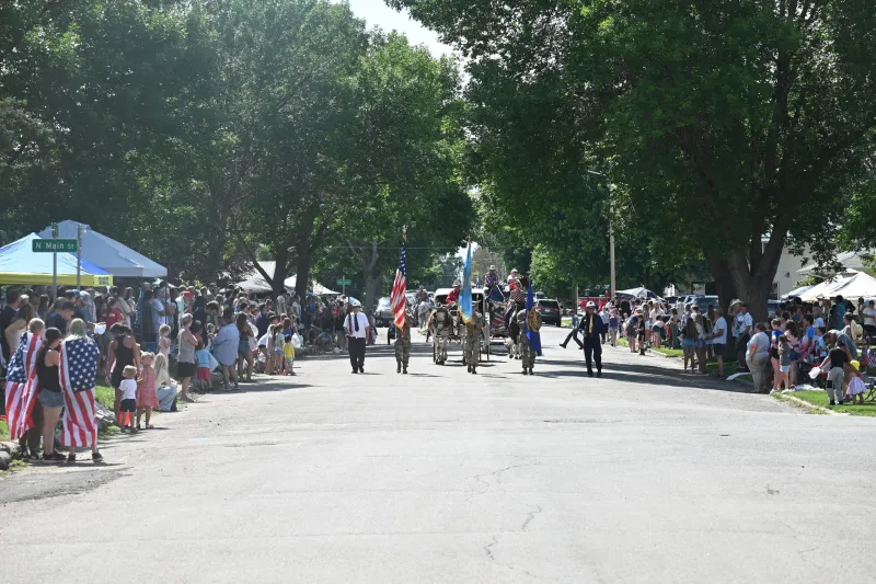Packed parade