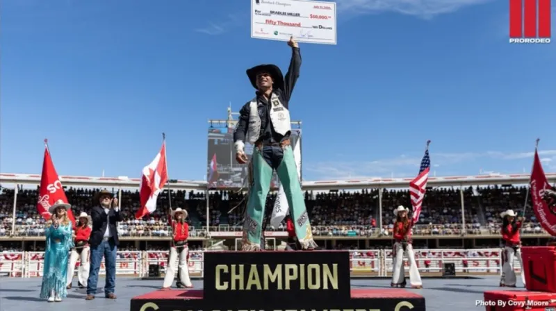 Calgary Stampede crowns its 2026 champions, including bareback rider Bradlee Miller
