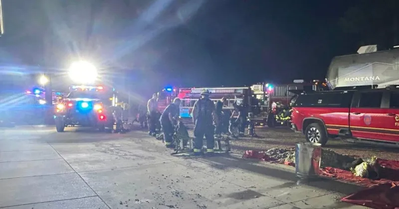 Firefighters extinguish hot spots in Custer attic fire