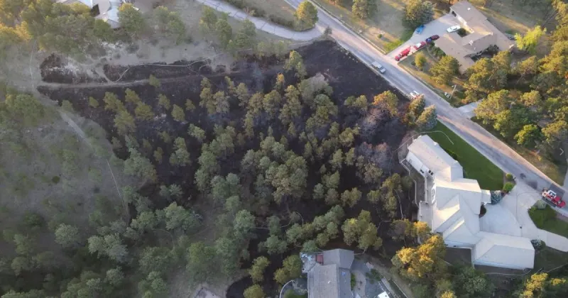 UPDATE: Skyline fire started by catalytic converter