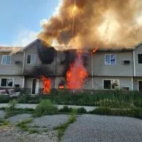 Crews battle apartment complex fire in Mission