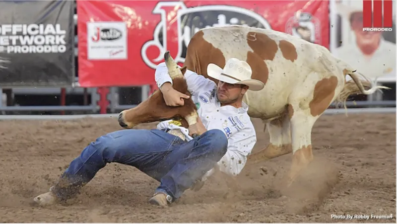 Steer wrestler J.D. Struxness claims Dodge City (Kan.) Roundup victory