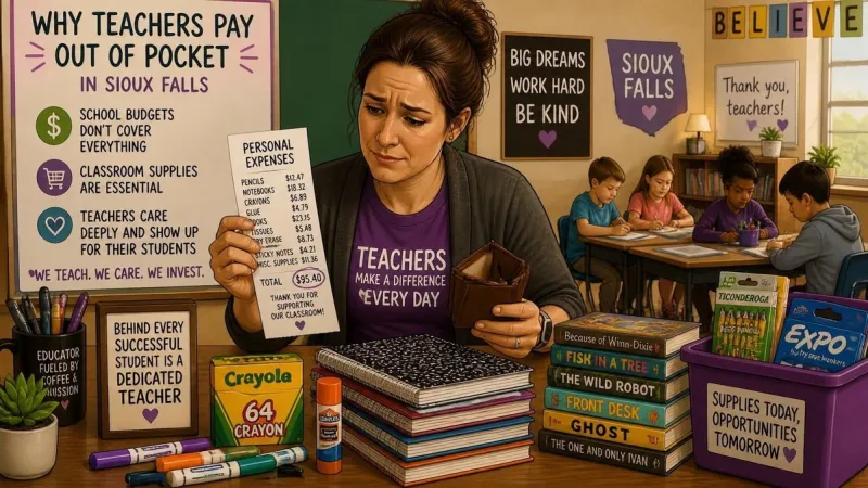 Why Do Sioux Falls Teachers Pay Out Of Pocket To Stock Classrooms?