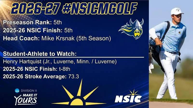 Men's Golf Picked Fifth in NSIC Preseason Coaches' Poll