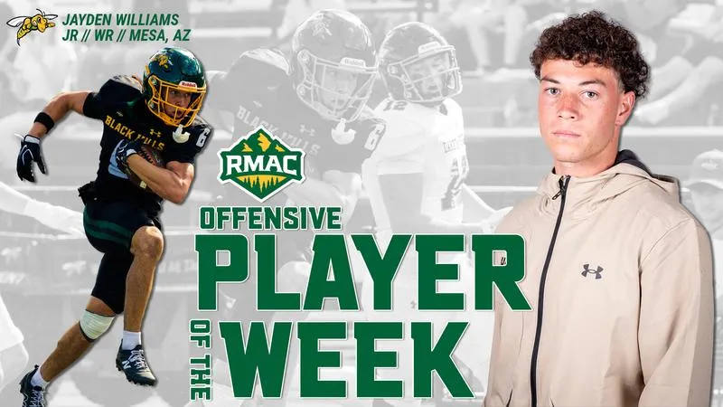 Williams Named RMAC Offensive Player of the Week