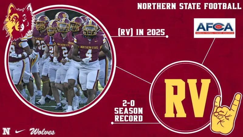 NORTHERN STATE FOOTBALL RECEIVING VOTES IN WEEK 1 AFCA POLL