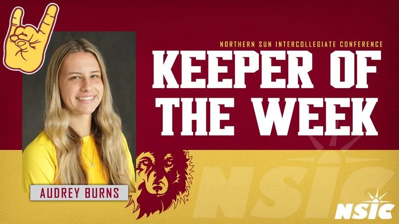 AUDREY BURNS EARNS NSIC GOALKEEPER OF THE WEEK AWARD