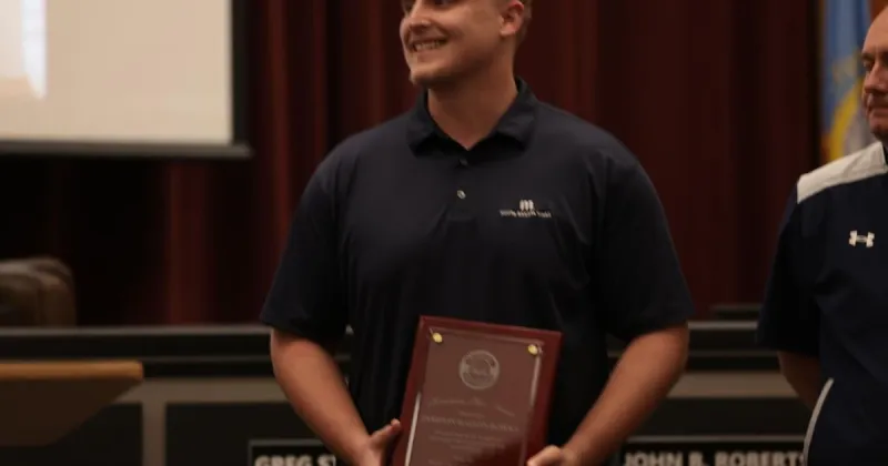 City gives 'Hometown Hero' award to SD Mines student for act of bravery during Houston car wreck