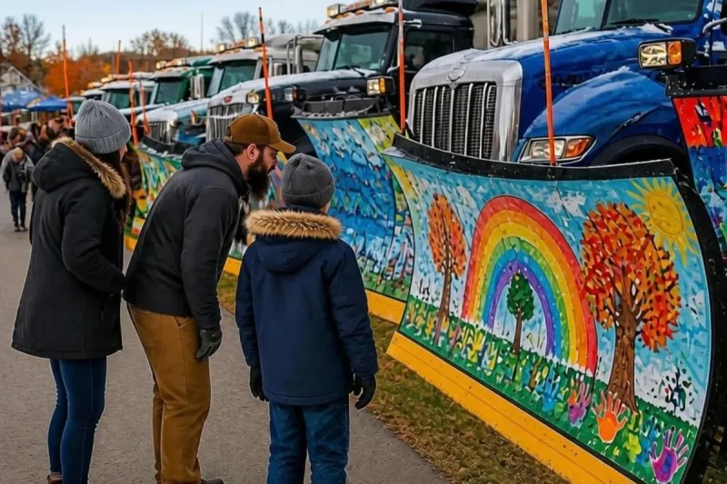 Snow Much Fun! Kids Turn Sioux Falls Snowplows Into Art