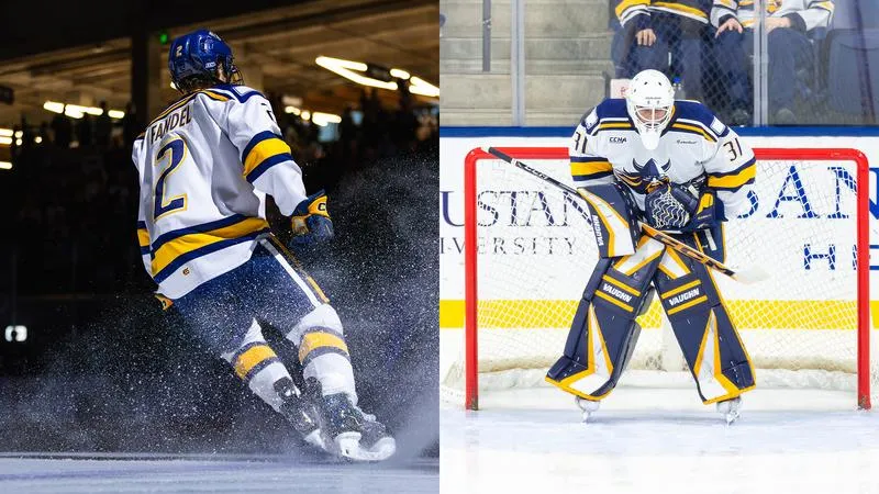 Fandel and Langevin Named CCHA Players of the Week