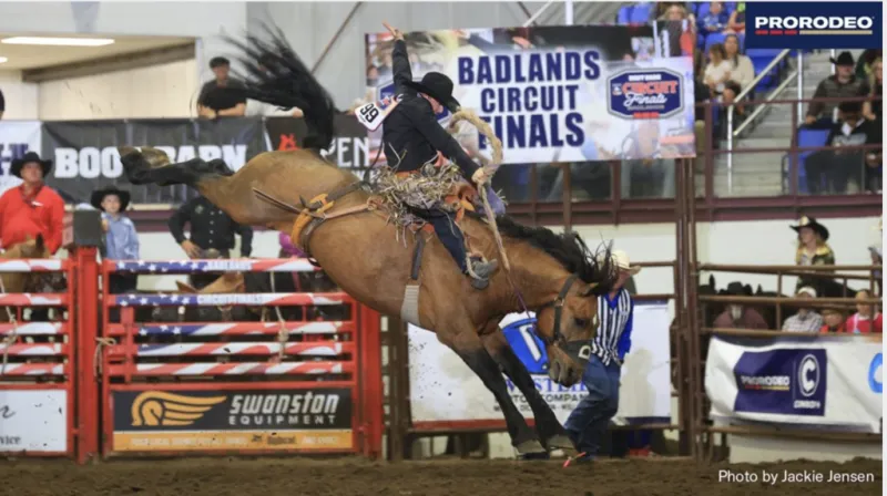 Chase Kling wins saddle bronc title at Boot Barn Badlands Circuit Finals Rodeo