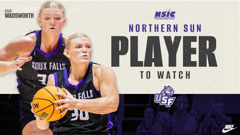 Sioux Falls Picked Third in NSIC Preseason Coaches' Poll; Wadsworth Named Player to Watch