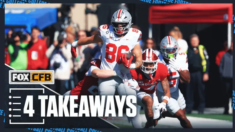 Hoosiers' Winning Streak Snapped: 4 Takeaways From Ohio State's Win Over Indiana