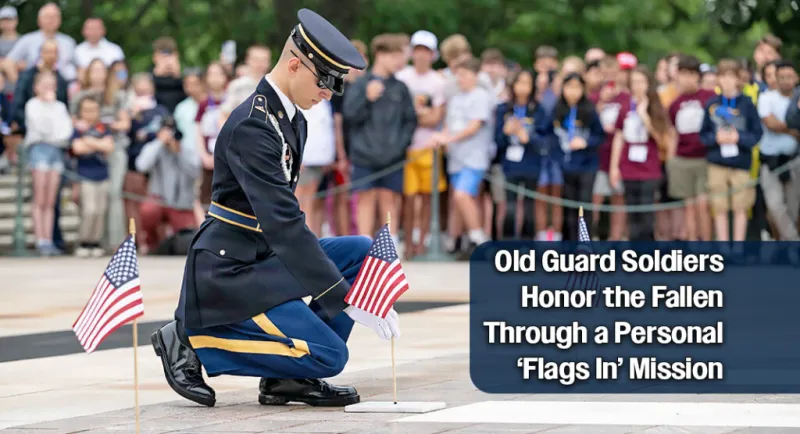 'Flags In': Personal for the Old Guard