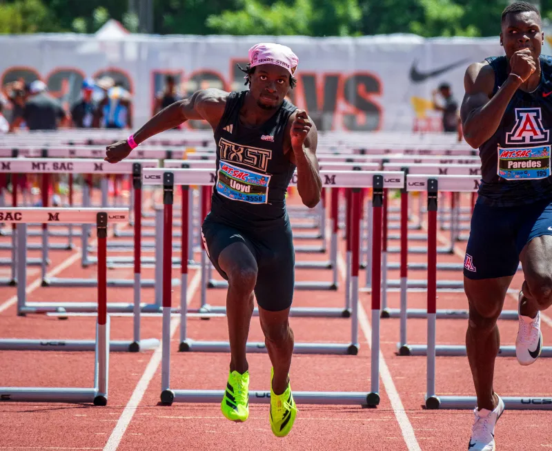 TXST Track-and-Field Star Ja'Shaun Lloyd Dominates Sun Belt, Aims for NCAA Nationals
