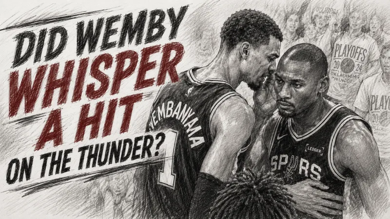 Did Wemby whisper a hit on the Thunder?