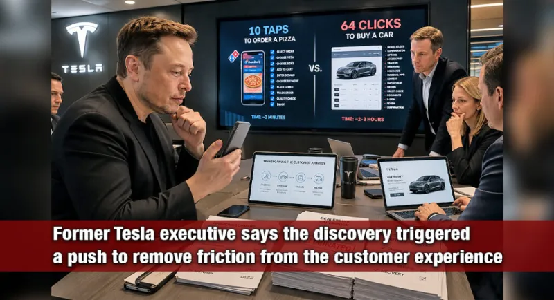 Elon Musk Saw the Domino's App and Couldn't Believe Tesla Needed 64 Clicks to Sell a Car