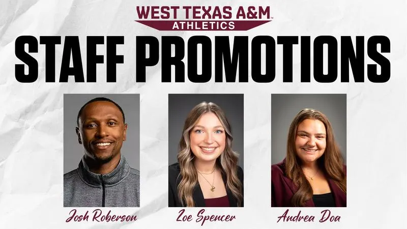 West Texas A&M Athletics Announces Promotions of Three Staff Members