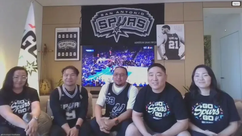 Mongolian Spurs fans keep silver and black spirit alive across the globe