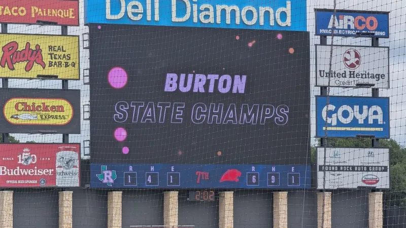 BURTON BASEBALL WINS SECOND STATE TITLE IN SCHOOL HISTORY