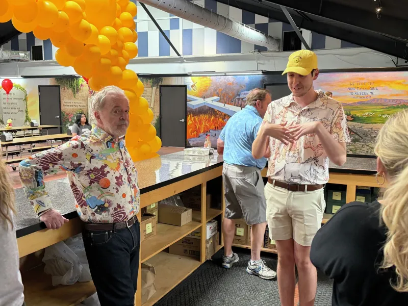 Winnie the Pooh voice actor serves lunches at Midland soup kitchen