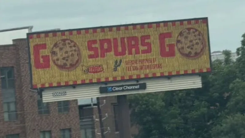 'Go Spurs Go' billboards pop up across New York as Spurs take on Knicks for Game 3
