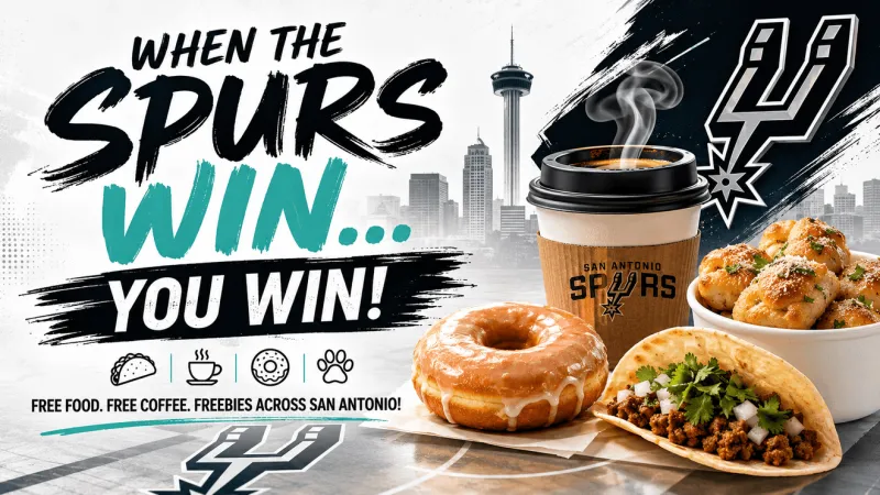 Spurs win means free tacos, coffee, doughnuts and more today