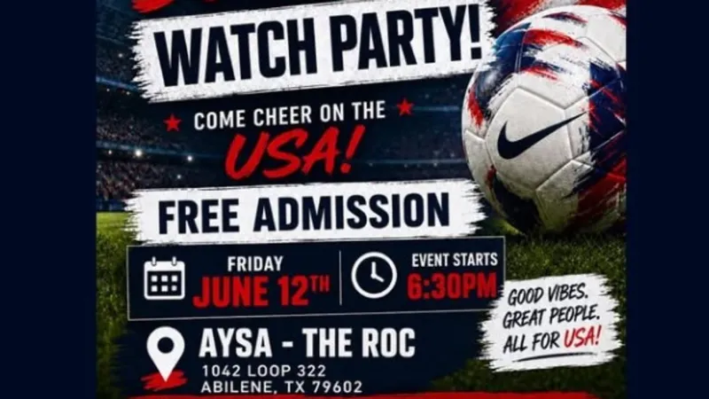 The ROC to host Team USA vs. Paraguay World Cup watch party June 12 in Abilene