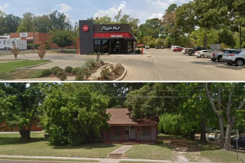 Remember When a House Stood Where Pizza Hut is in Nacogdoches?