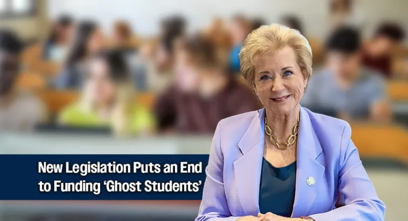 McMahon Issues Statement on Passage of the 'No Aid for Ghost Students Act'