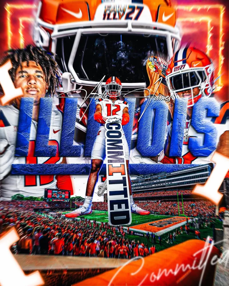 Anthony James announced he will sign a letter of commitment to the University of Illinois