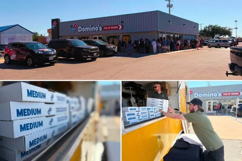 Hundreds Brave Brutal Heat in Abilene to Support Veterans and Score $3 Domino's Pizza