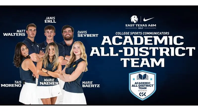 Three each from Lion Men's and Women's Golf named to CSC Academic All-District