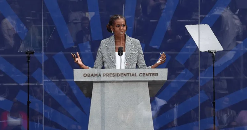 Obama Center: Michelle Obama reflects on U.S. 'Imperfect Democracy'