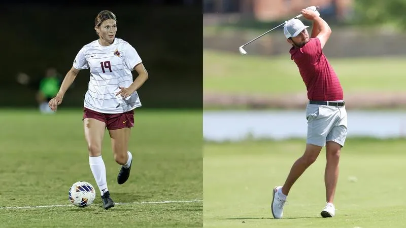 Bearden and Besedin receive Lone Star Conference Scholar-Athlete Award
