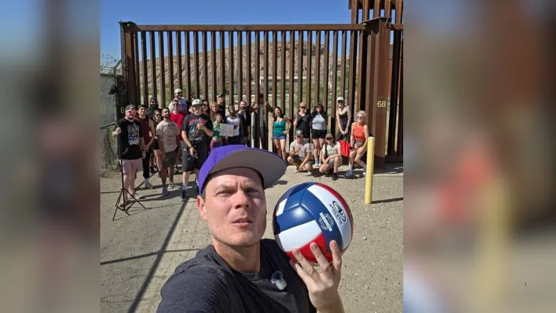 Internet Star Explains Viral Border Wall Volleyball Game