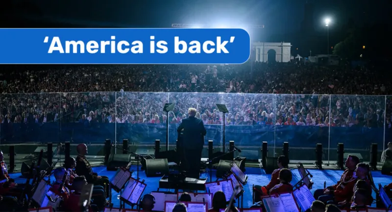 Kick Off Celebration for the Country's 250th Anniversary: "America is back"
